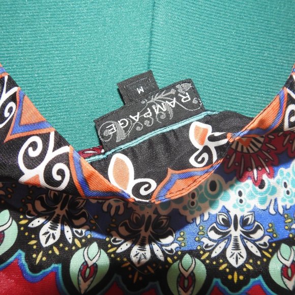 Rampage Satin scarf Top  M - Picture 4 of 4